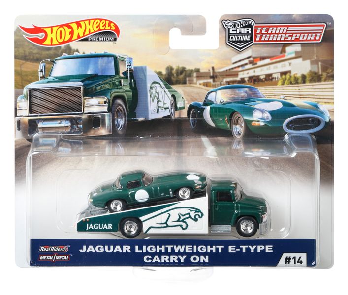 Hot Wheels Team Transport - Jaguar Lightweight E-Type Carry On