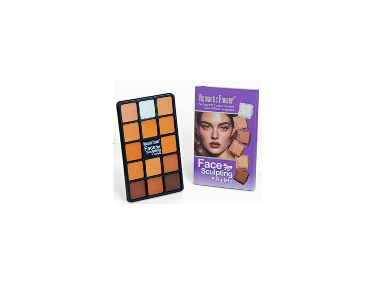 Face Sculpting Contour Palette - 14 Shade Powder Kit