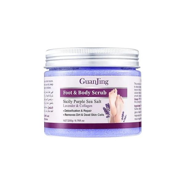 GuanJing Exfoliating Moisturizing Lavender Collagen Foot Body Scrub