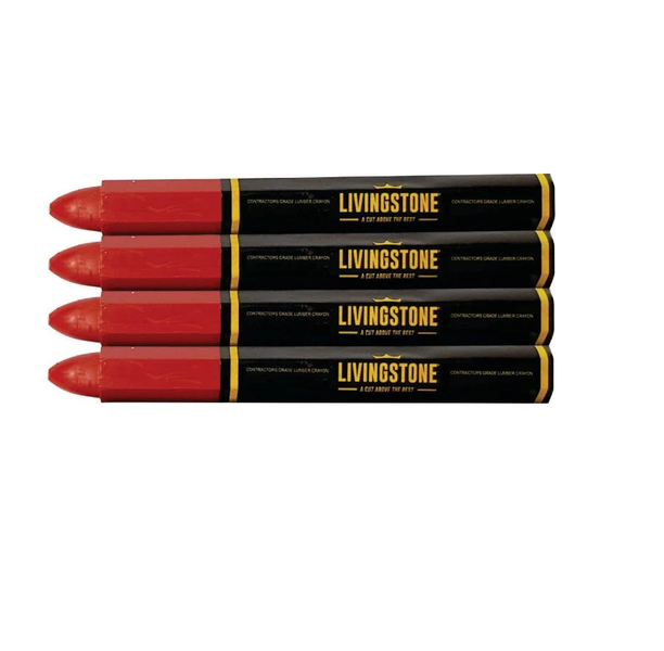 Livingstone Red Lumber Crayon - Pack of 4