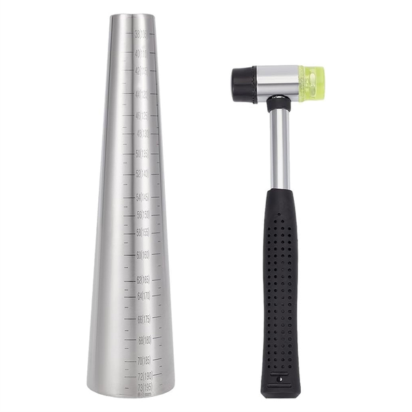 Bracelet Mandrel Size Set, Including Hammer