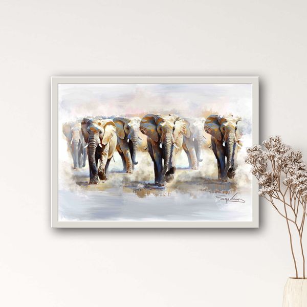 Wall Art Elephants image