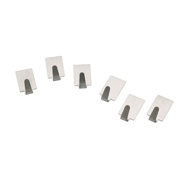 Hooks-Mini - Stainless Steel - 6-Piece