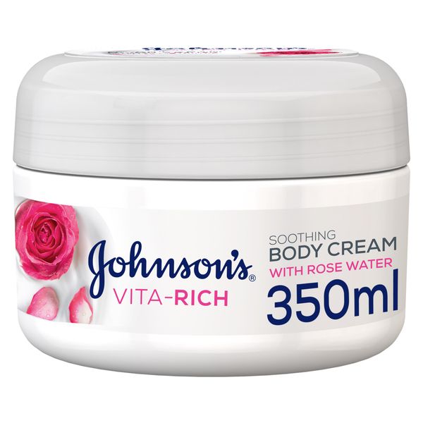 Johnson's Body Cream, Vita-Rich, Soothing, 350ml x 6