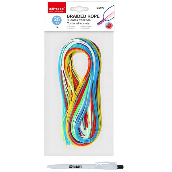 25Pcs 1m Colorful Arts/Crafts DIY Braiding Rope String With ReVibe Pen