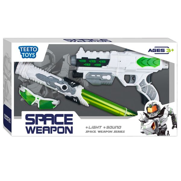 Space Weapon Blaster Set - Toy Gun - Pretend Play Weapons - Toys for Boys