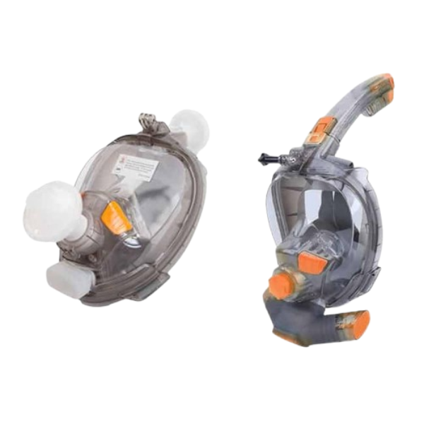 Killer Deals Adult Full-Face Underwater Swim Snorkel Dive Mask &amp; 2 Adapters
