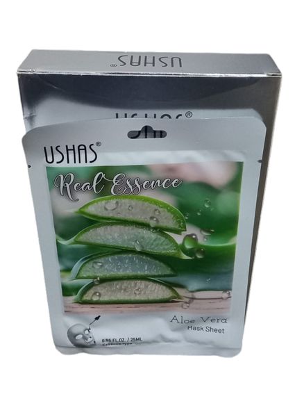 Ushas - Aloe Vera Real Essence Mask Sheet Box of 10 Masks