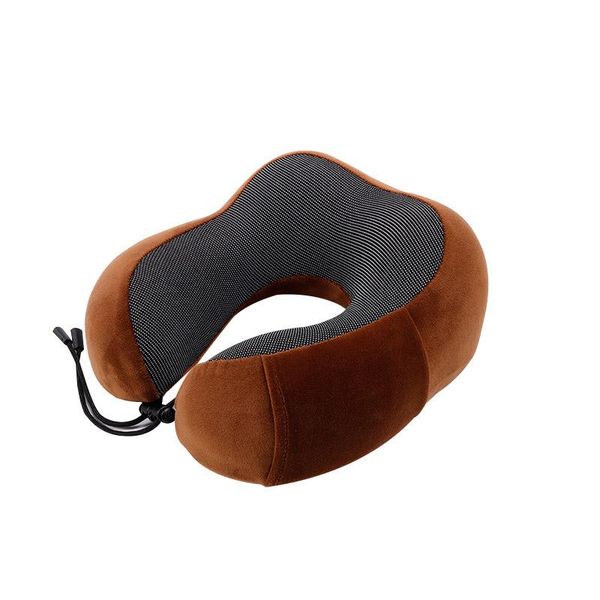 Travel Neck Pillow - Brown U-Shaped