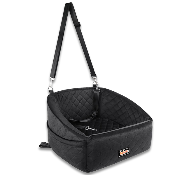 TopikaPet-Dog Car Seat for Small Dogs, Booster Travel Bed with Safety Belt