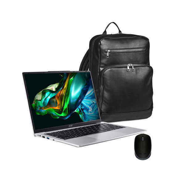 Acer As Lt 14 Intel N150 + Claska Laptop Bag + Logitech Mouse Bundle