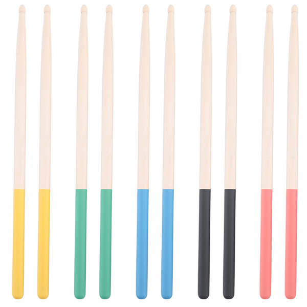 5 Pairs/Set 7A Maple Drum Sticks for Kids/Children Multi Color