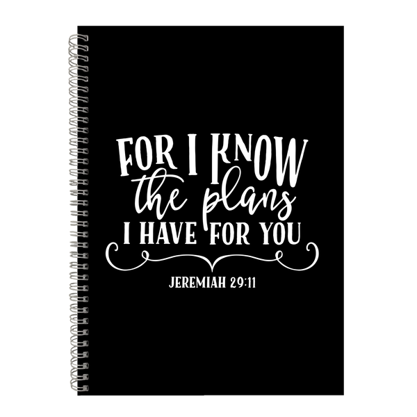 The Plans I have Christian Theme Writing Book A4 Notepad Notebook Gift-402