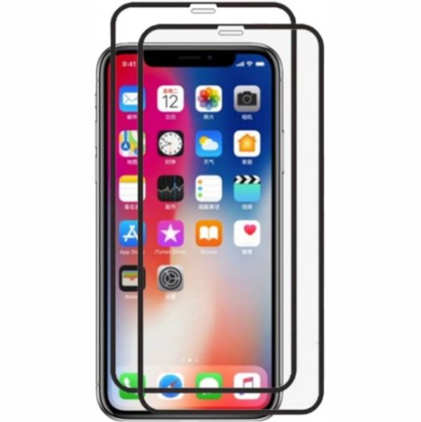 9D Tempered Glass Screen Protector Guard for iPhone 11 Pro Max PACK OF 2