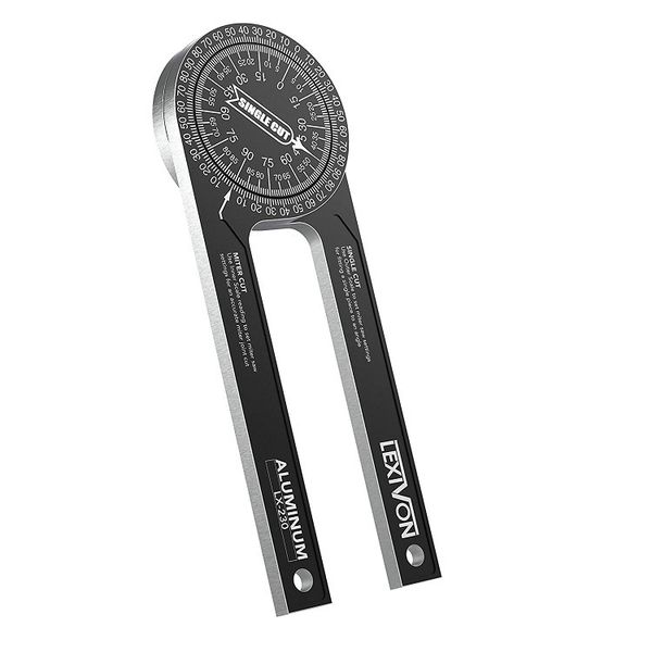 Aluminum Alloy 360 Protractor Angle Finder Gauge for Woodworking Cuts