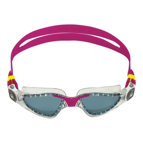 Aquasphere Kayenne Compact - Smoke Lens - Transp/Raspberry Swim Goggles