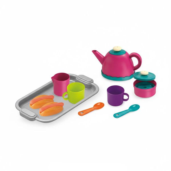Kids' Pretend Play Tea/Food Set - Durable &amp; Fun Toys!