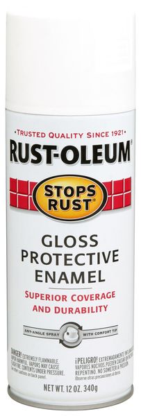 Rust-Oleum Stops Rust Enamel Gloss White 340g