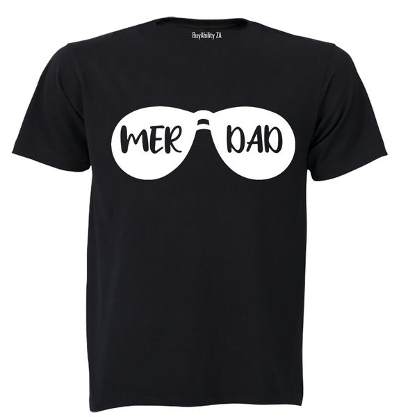Mer-Dad - Adults - T-Shirt - Black