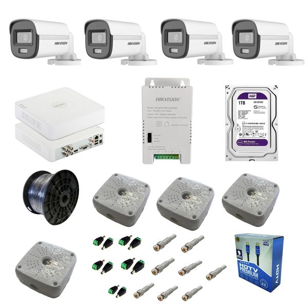 Hikvision 4 Channel Outdoor Full Set