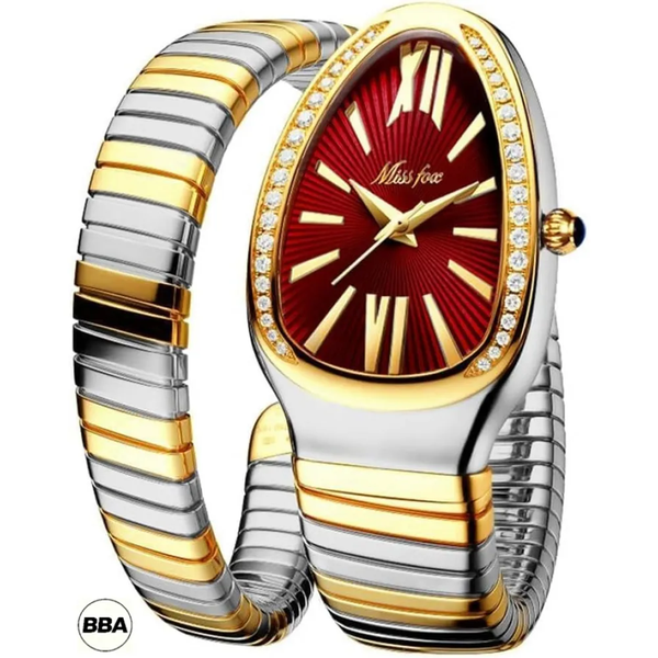 BBA-Classic snake-style ladies' wristwatch with adjustable strap