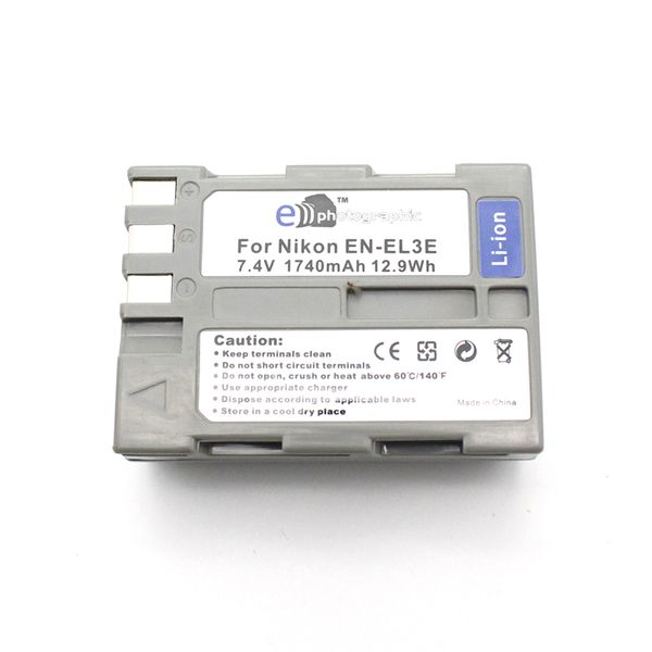E-Photographic 1740 mAh Lithium Replacement Battery for EN-EL3E Nikon DSLR