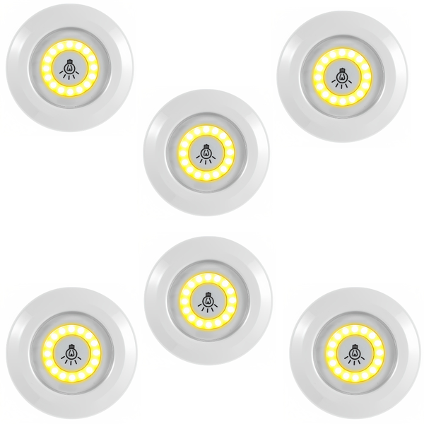 2 Pack of 3pcs Wireless Night Light With Remote Control