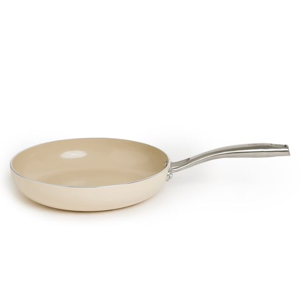 George &amp; Mason Alu Frying Pan Cream with SS handle 28cm (2.0Lt)