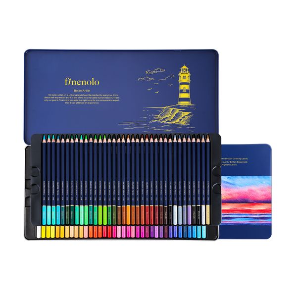 Deli Finenolo Basswood Colour Pencil 72 Colours Metal Case