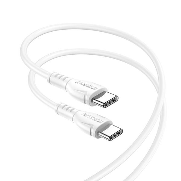 Borofone BX51 Type-C to Type-C 60W Cable 1m Fast Charging - White