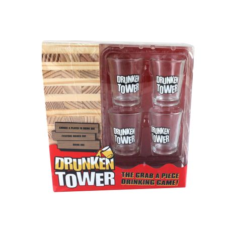 Drunken Tower Stacking Party Board Drinking Game Image