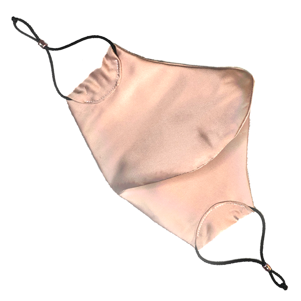 Face Mask Satin Fabric/Cloth 3 Ply Adjustable and Washable - Chilean Pink
