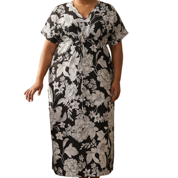 Women's Plus Size Maxi Dress Floral Print