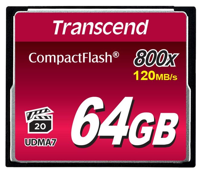 Transcend CompactFlash 800 64GB Memory Card