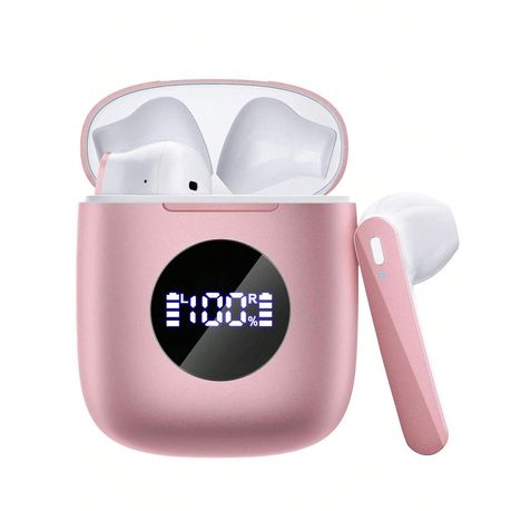 N7 - Wireless Button Control Earbuds With Hi-Fi Stereo Sound - Pink Image