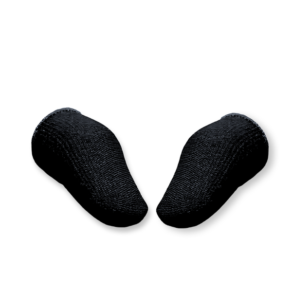 1 Pair Professional Mobile Gaming Finger Sleeves - Black