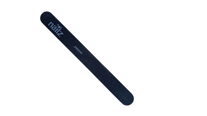Nailz - Nail File - Straight Black 240/240 x 6