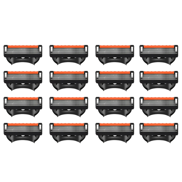 BASED 6-Layer Razor Blades | 16-Pack Fusion 5 Compatible Refills