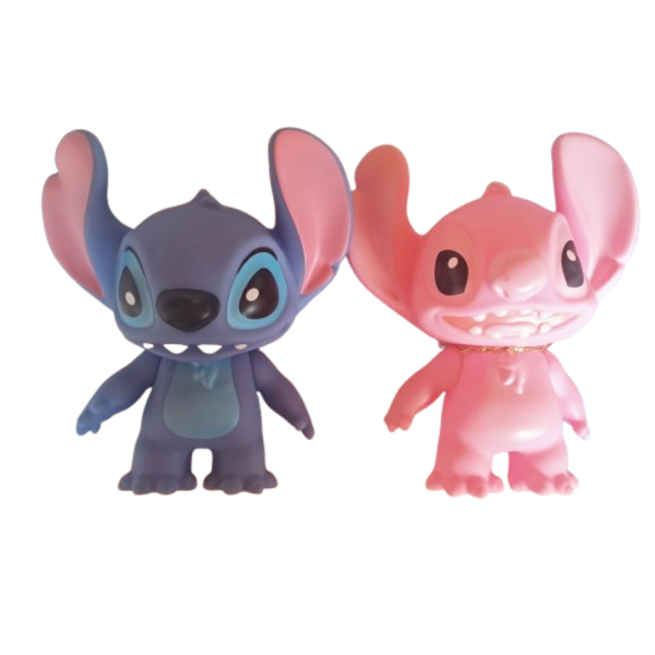 Cute Alien Figure Toy Set - Blue &amp; Pink