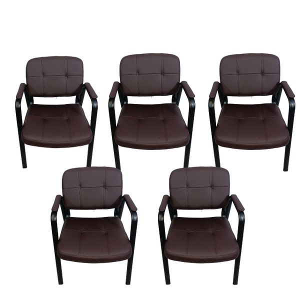 Smte - Leather Office Chair set of 5
