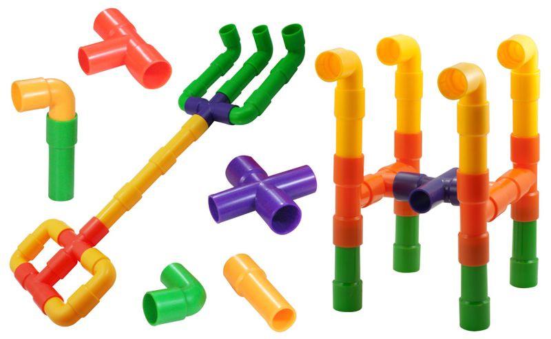 Pipe Tubes Building and Construction Kit (80 Piece)
