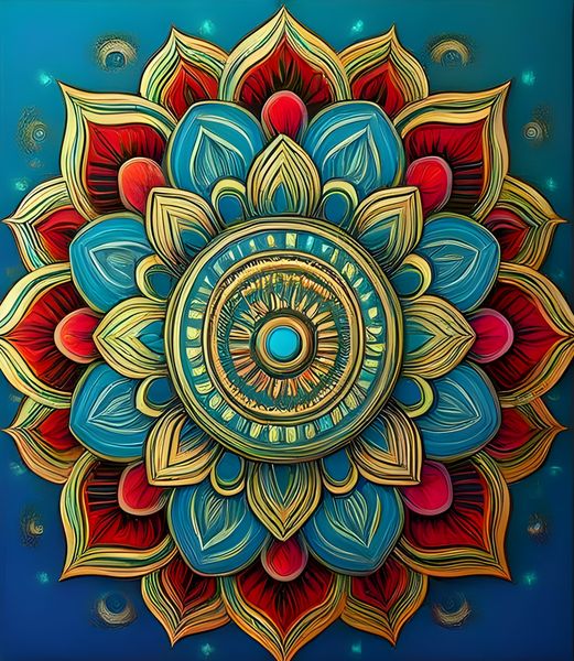 RootedArt Canvas Wall Art Home Decor - Mandala 7