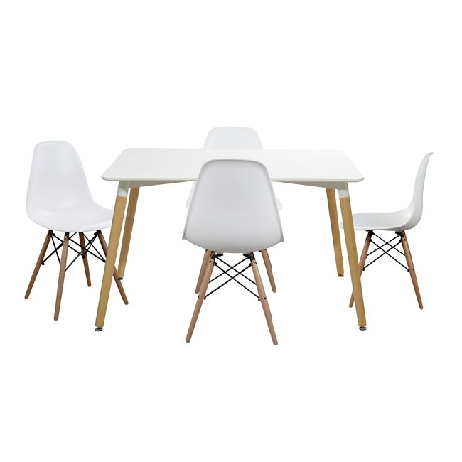 Dining Suite / Set - Dining Table with Four Wooden Leg Chairs | Shop ...