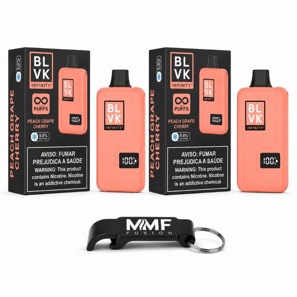 BLVK MMF Infinity 100k Puffs Dispo Vape - Peach Grape Cherry (5 Devices)
