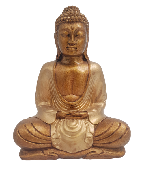 Buddha Resin- Meditation Gold - 20cm