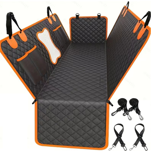Dog Car Seat Cover 100% Waterproof &amp; Scratch Proof &amp; Nonslip &amp; 2 Seat Blets