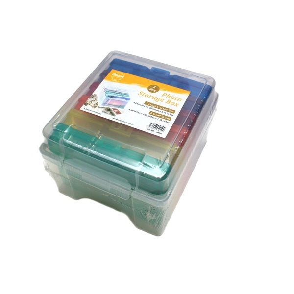 Photo Storage Box with 6 Photo Storage Containers