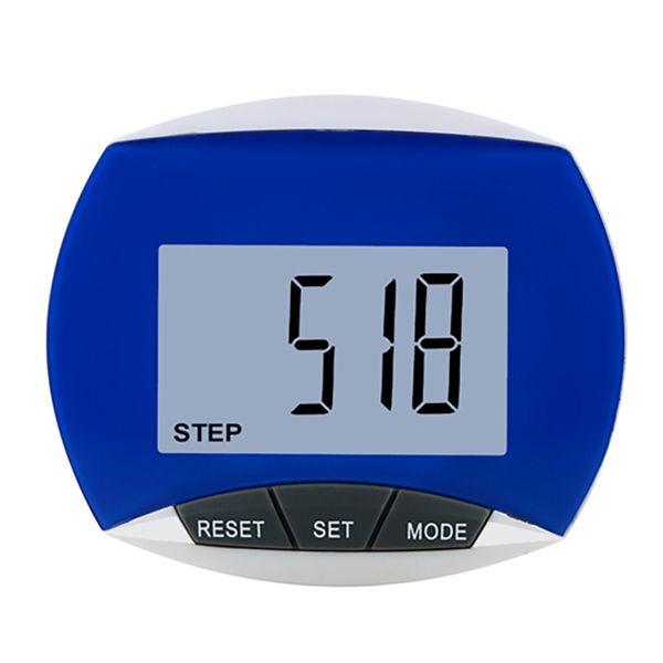 Portable Clip-On Digital Pedometer with Large Screen Display - Red