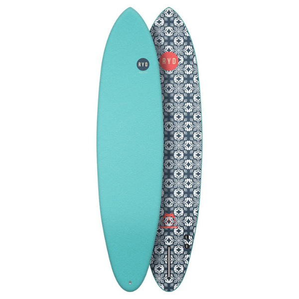 RYD Brand - Hank Dude 7.4" Soft Top Surfboard | Aqua