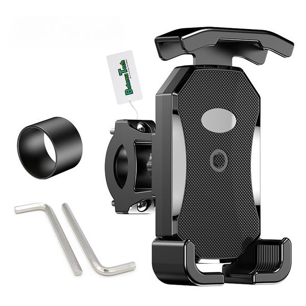 BotereuTech Bicycle Phone Mount Adjustable Handlebar Plastic Black
